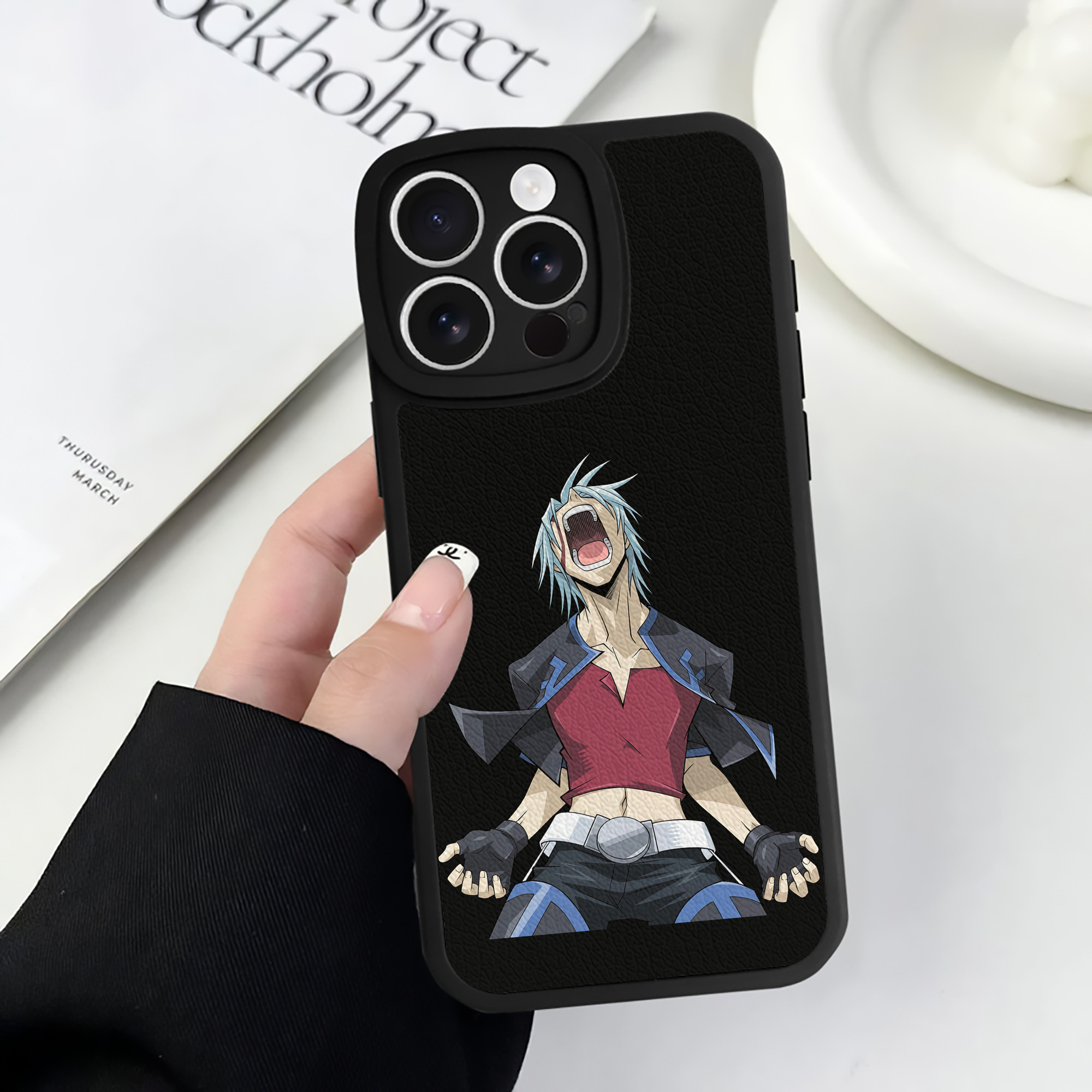 （画像用） 遊☆戯☆王 Yu-Gi-Oh! 【iPhone 16シリーズ対応】シリコンスマホケース（レザー調） 材質：シリコン